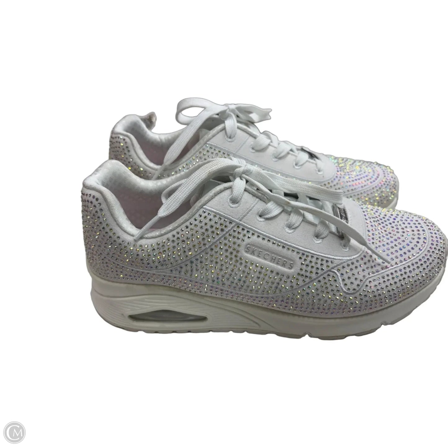 Shoes Sneakers By Skechers In White, Size: 7.5