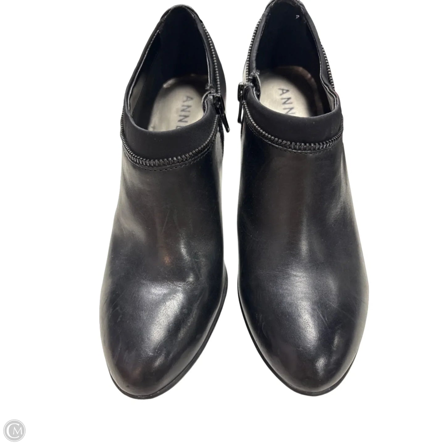 Boots Ankle Heels By Anne Klein In Black, Size: 8