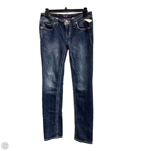 Jeans Skinny By Miss Me In Blue Denim, Size: 4