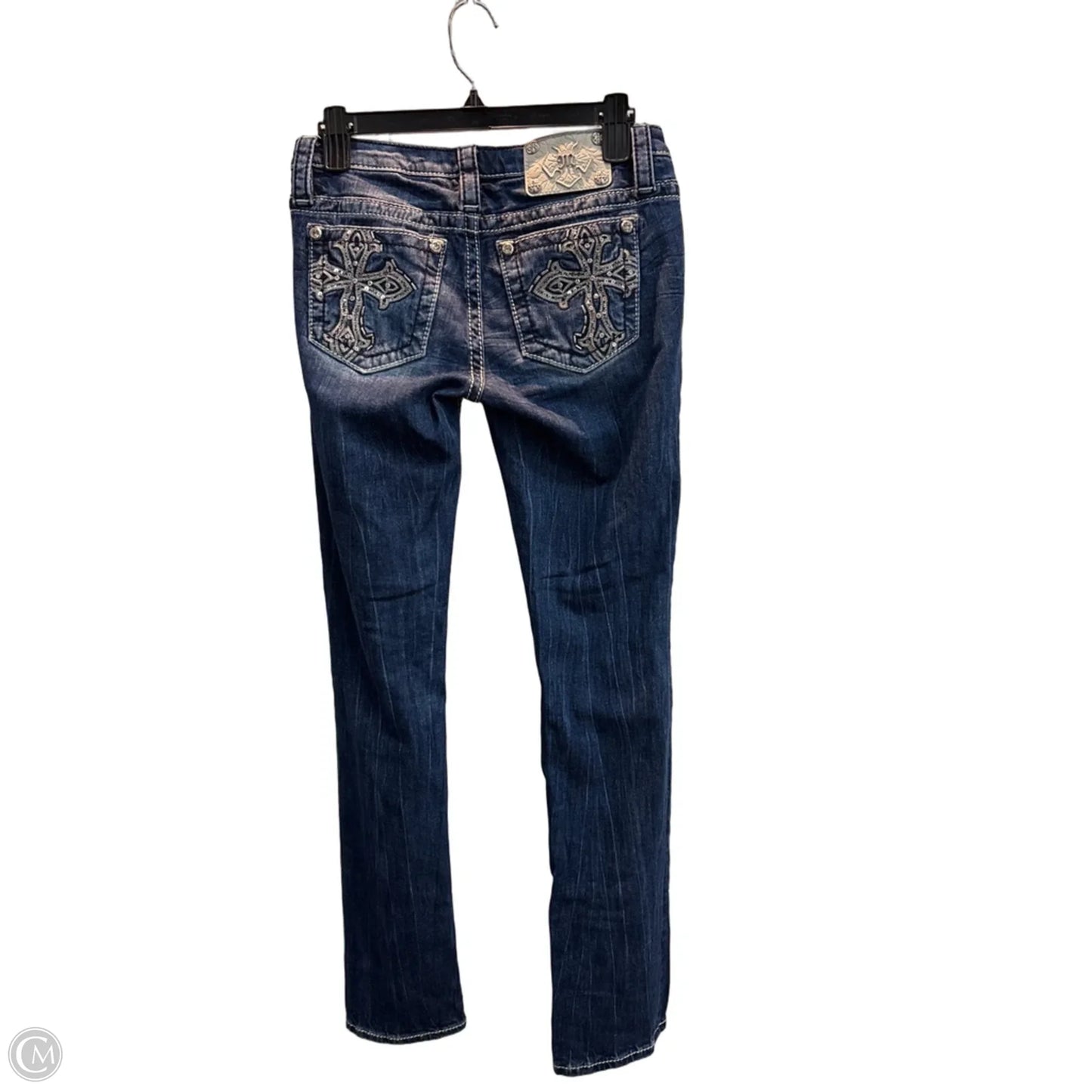 Jeans Skinny By Miss Me In Blue Denim, Size: 4