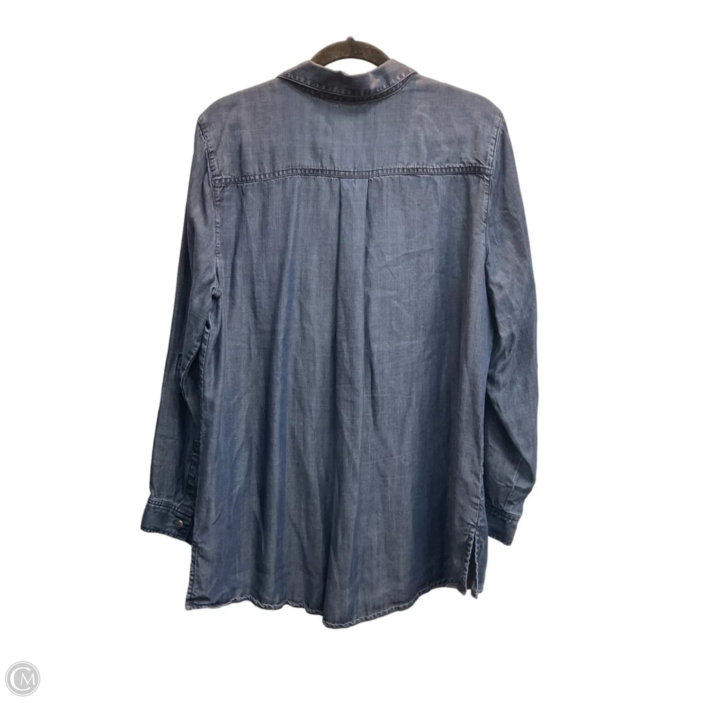 Top Long Sleeve By Chicos In Blue, Size: L