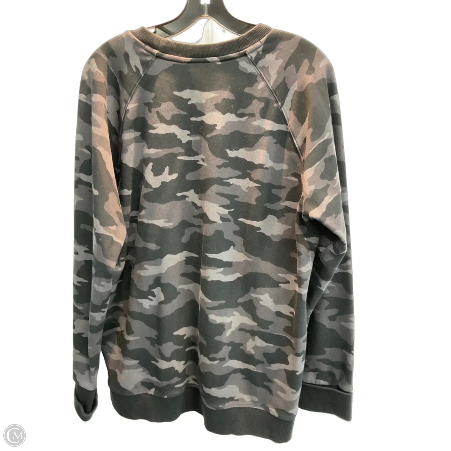 Sweatshirt Crewneck By Athleta In Camouflage Print, Size: L