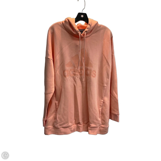 Sweatshirt Hoodie By Adidas In Orange, Size: Xl