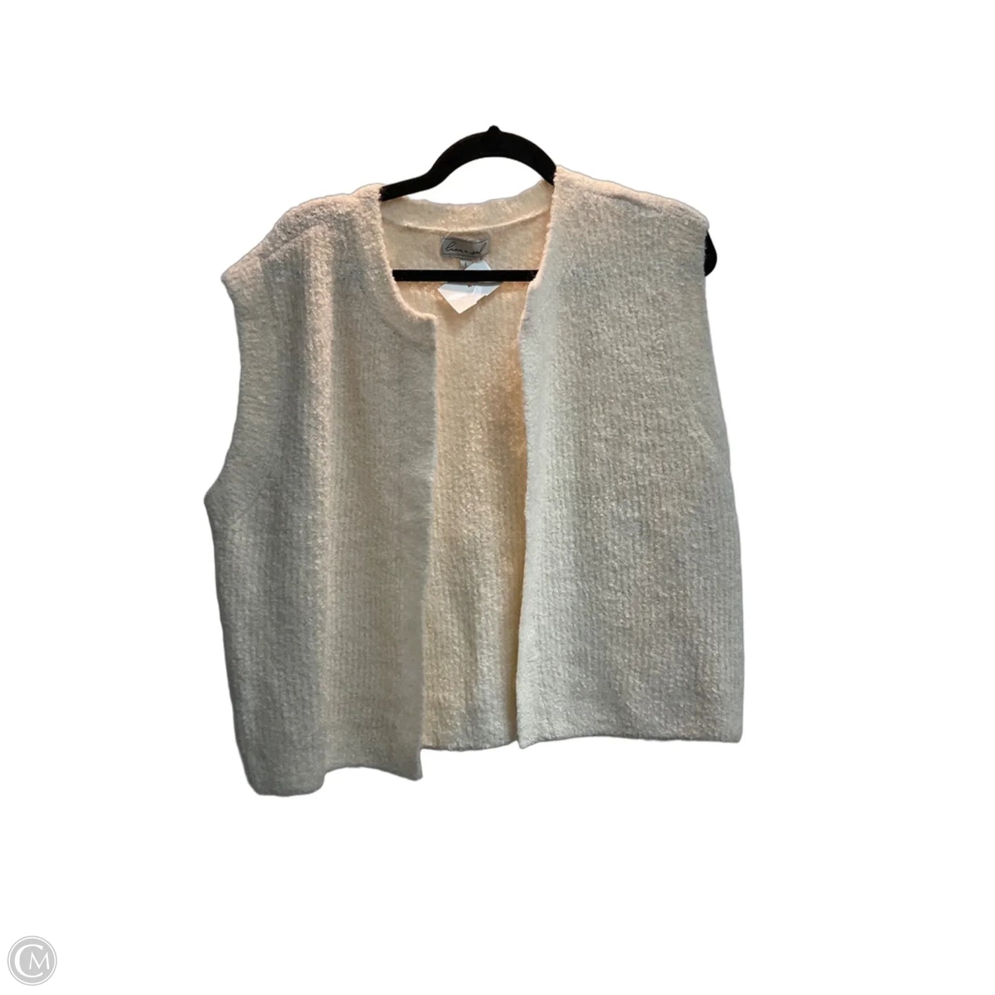 Vest Sweater By Luna In Cream, Size: L