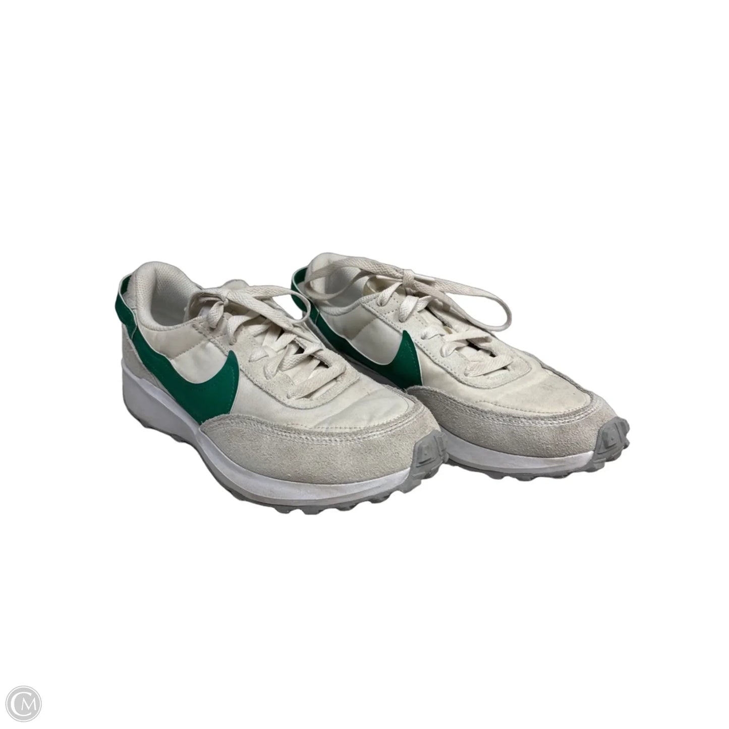 Shoes Sneakers By Nike In Green & White, Size: 8