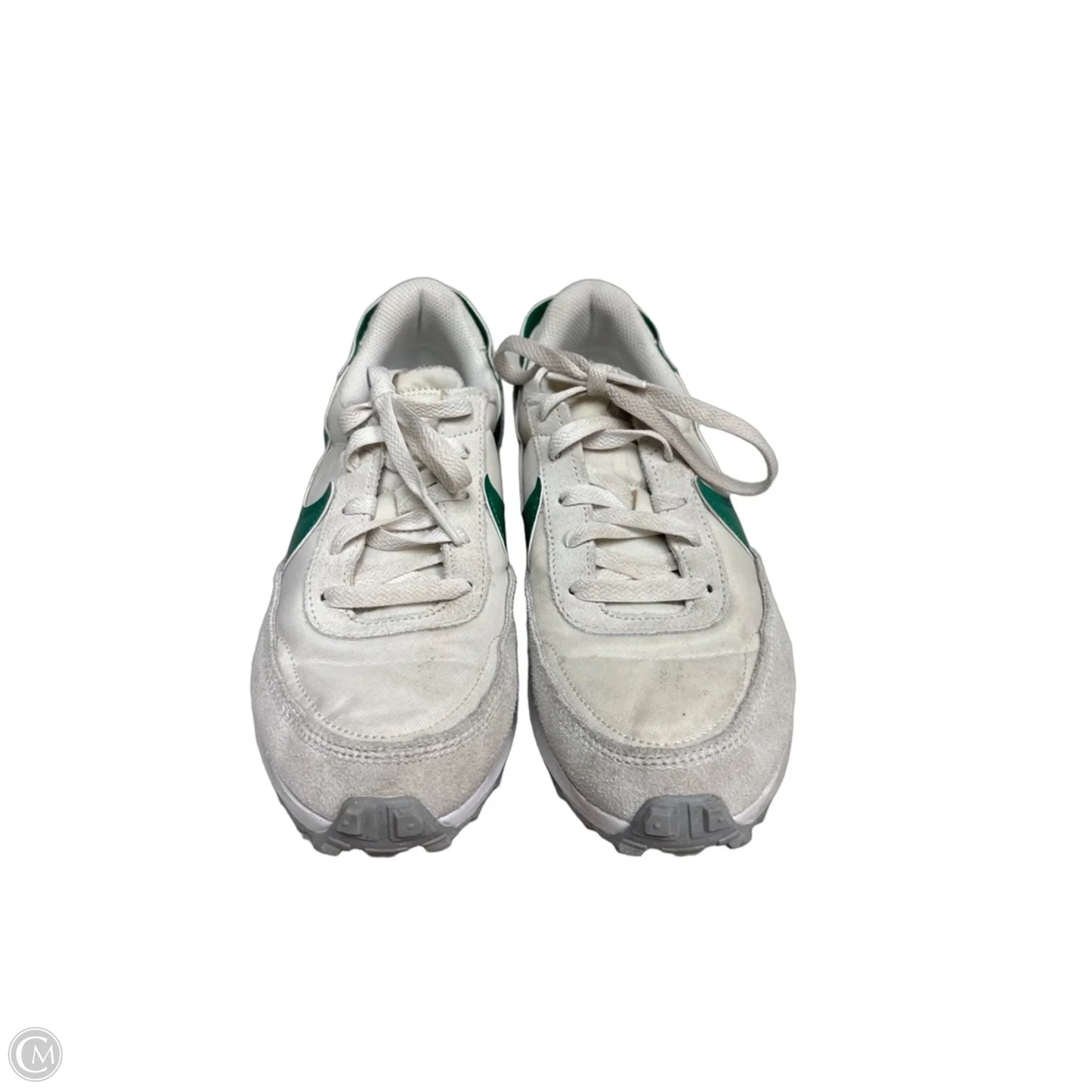 Shoes Sneakers By Nike In Green & White, Size: 8