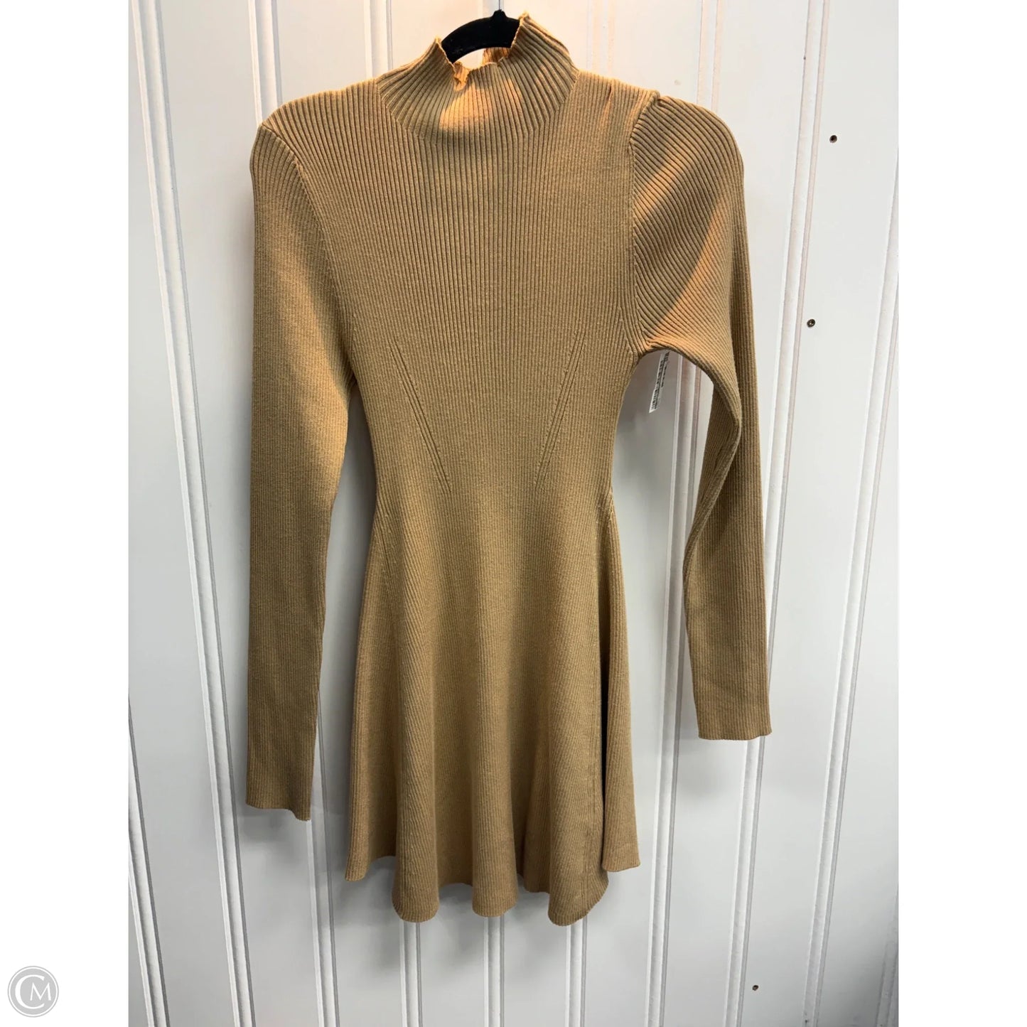 Dress Sweater By Clothes Mentor In Tan, Size: L