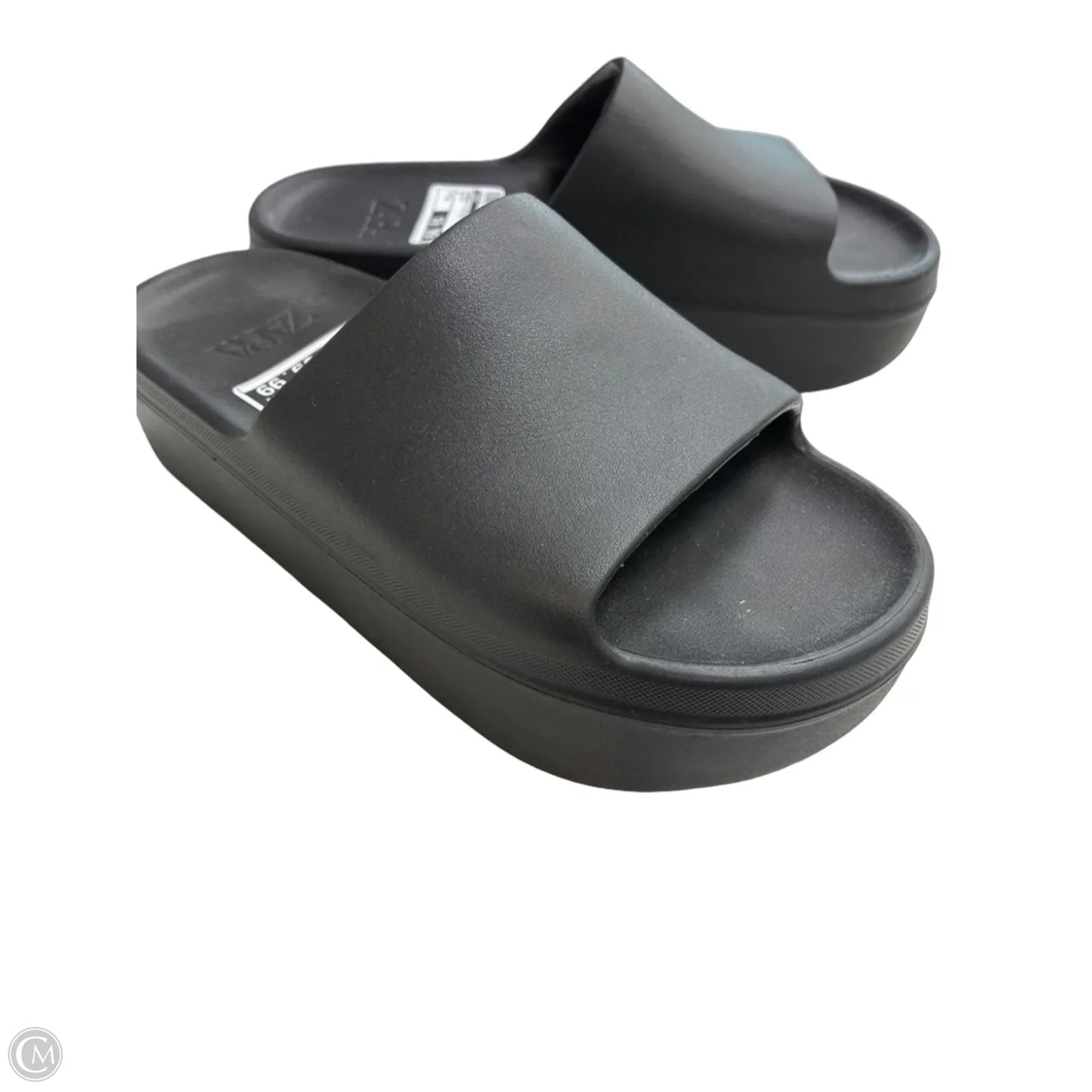 Sandals Flip Flops By Zara In Black, Size: 8
