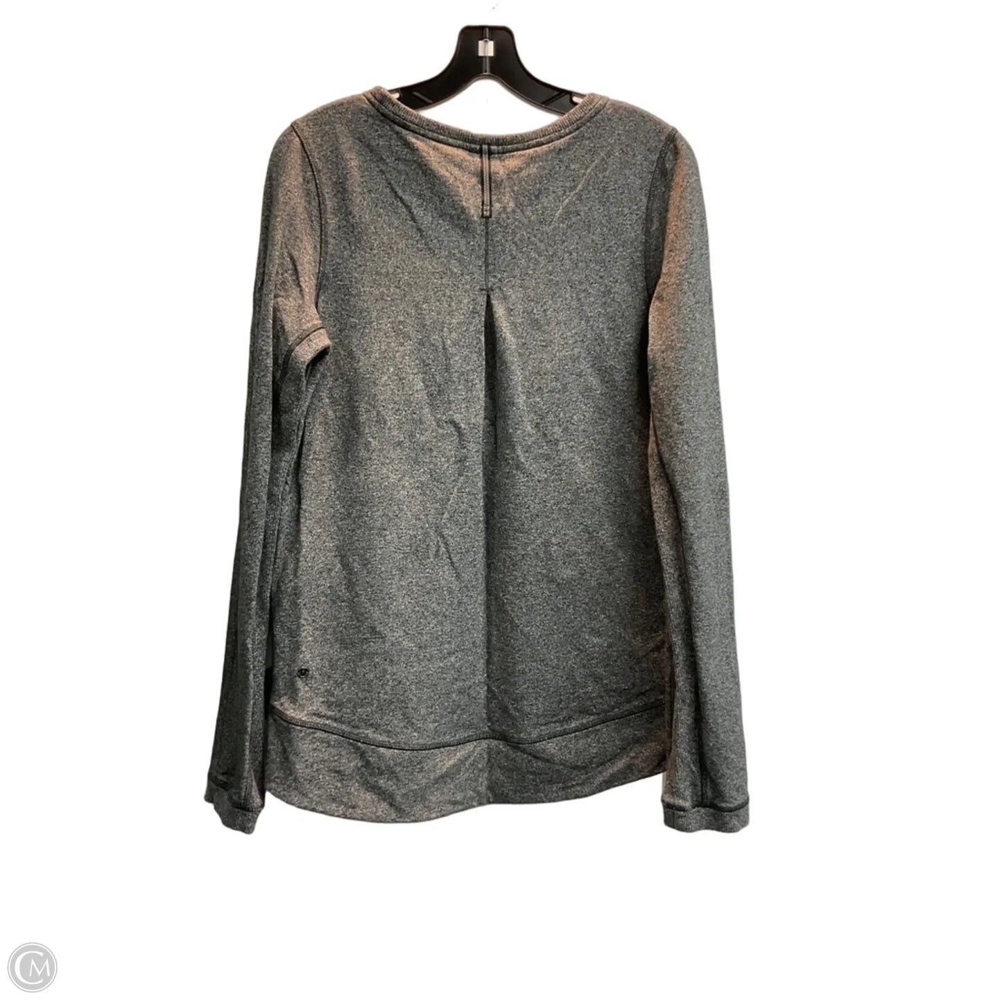 Athletic Top Long Sleeve Crewneck By Lululemon In Grey, Size: M
