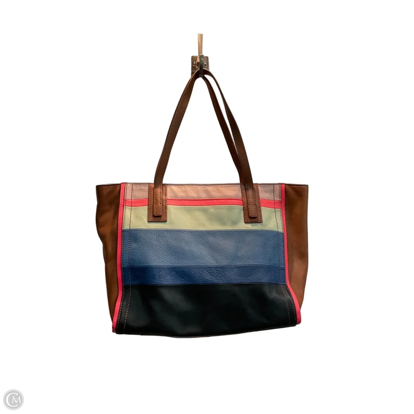 Tote Leather By Fossil, Size: Medium