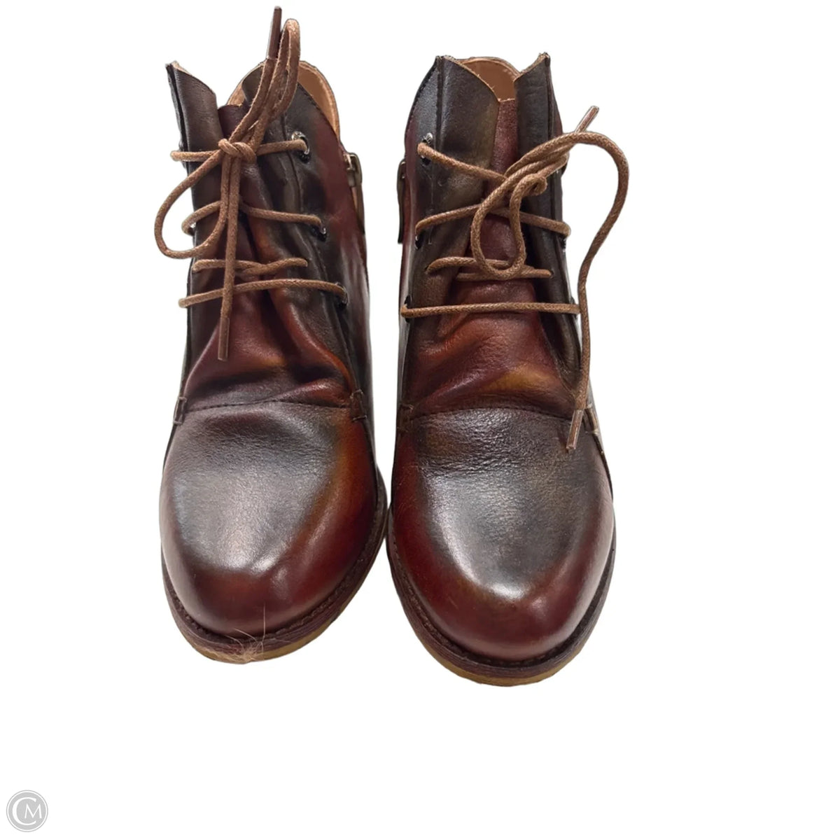 Boots Ankle Heels By Cmc In Brown, Size: 9