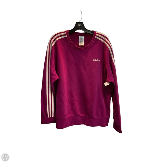 Sweatshirt Crewneck By Adidas In Purple, Size: 2x