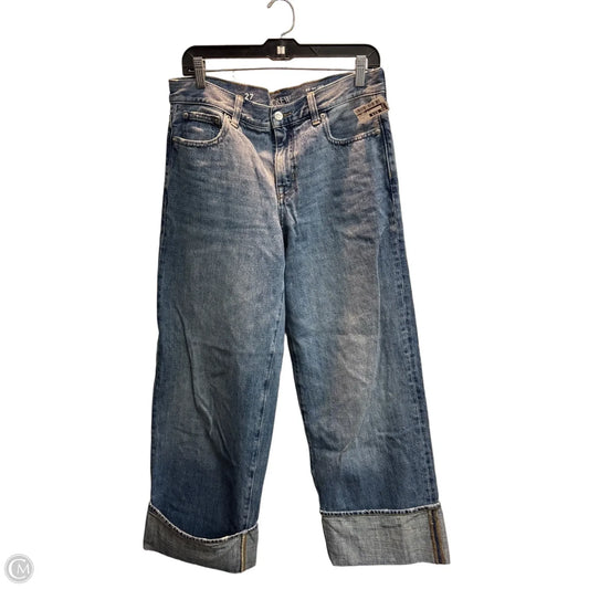 Jeans Wide Leg By J. Crew In Blue Denim, Size: 6