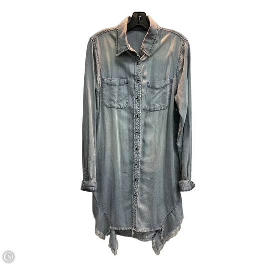 Dress Casual Midi By Heyson In Blue Denim, Size: M
