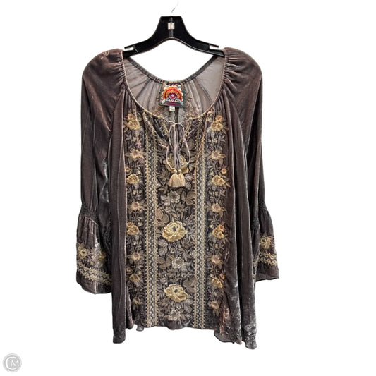 Top Long Sleeve Designer By Johnny Was In Multi-colored, Size: M