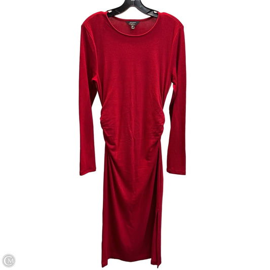 Dress Sweater By Banana Republic In Red, Size: M