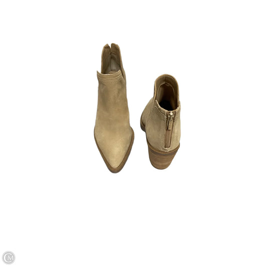 Boots Ankle Heels By Vince Camuto In Tan, Size: 6