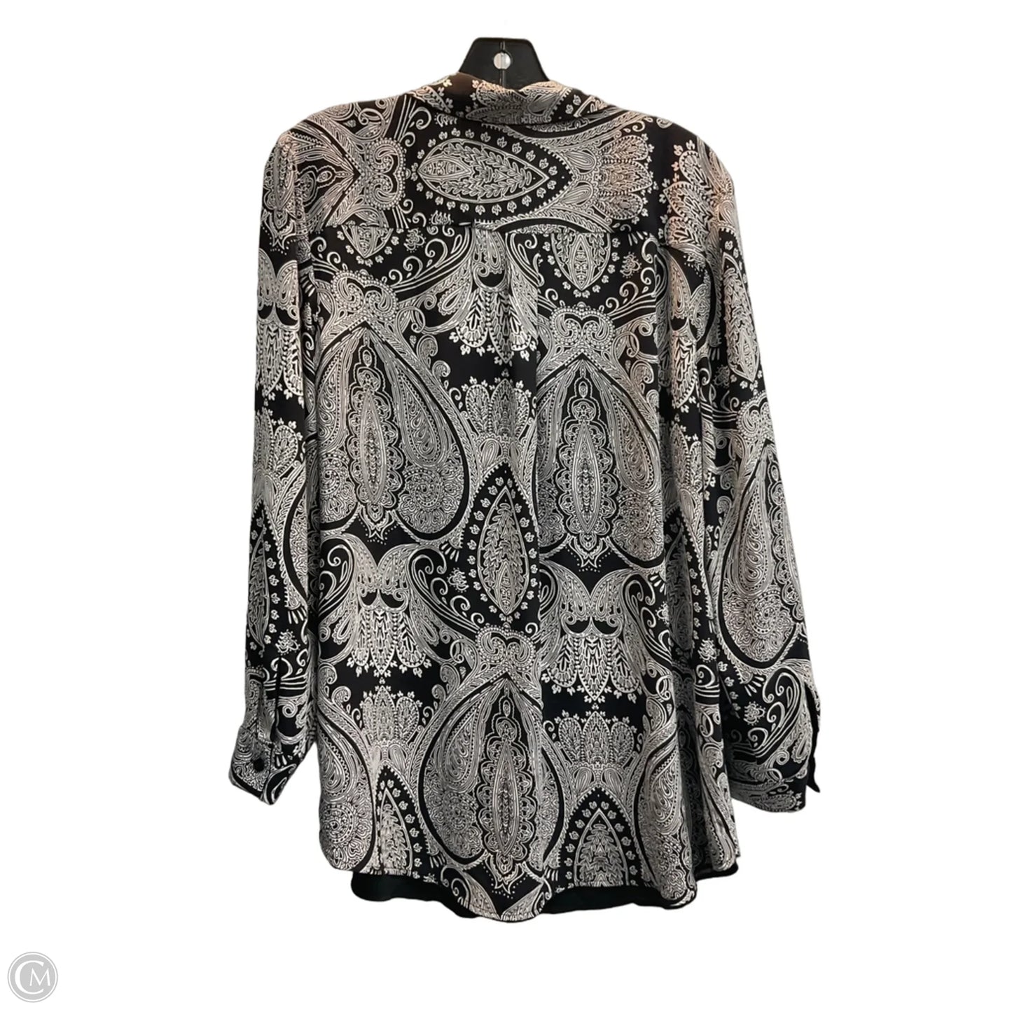 Top Long Sleeve By Chicos In Paisley Print, Size: L