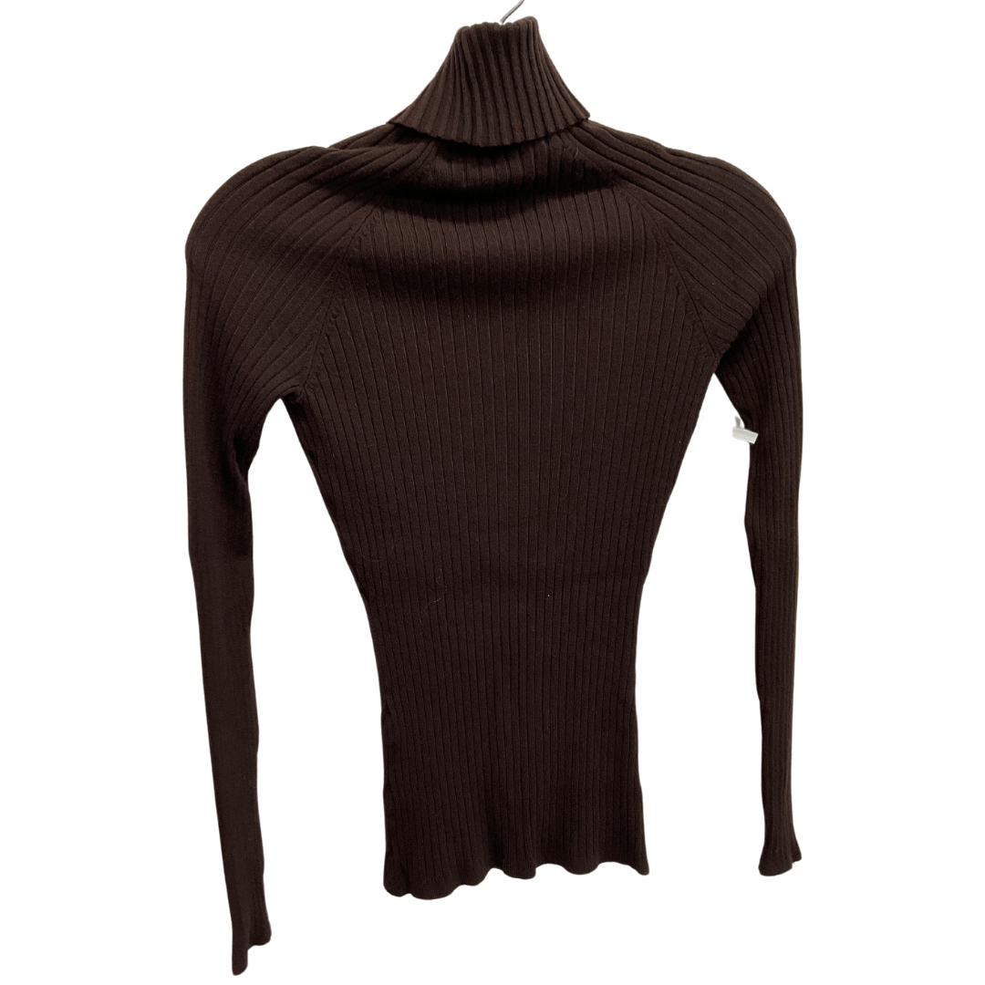 Top Long Sleeve Basic By Inc In Brown, Size: M