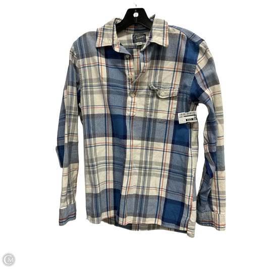 Top Long Sleeve By J. Crew In Plaid Pattern, Size: S