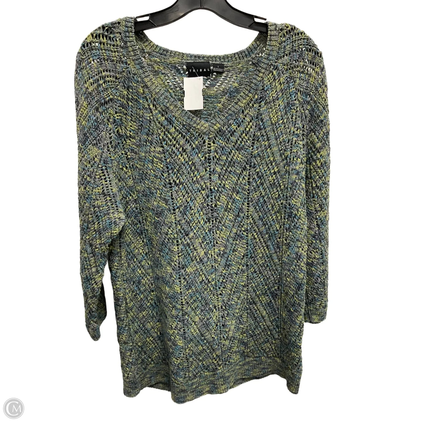 Sweater By Tribal In Multi-colored, Size: L