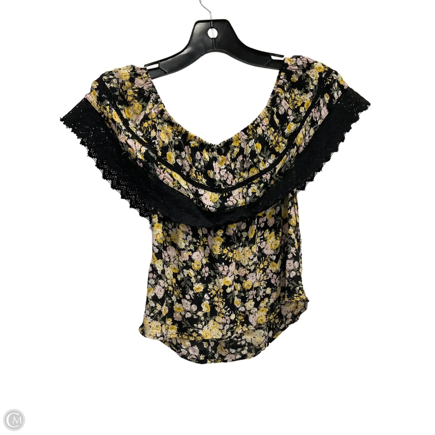 Top Short Sleeve By Clothes Mentor In Floral Print, Size: Xs