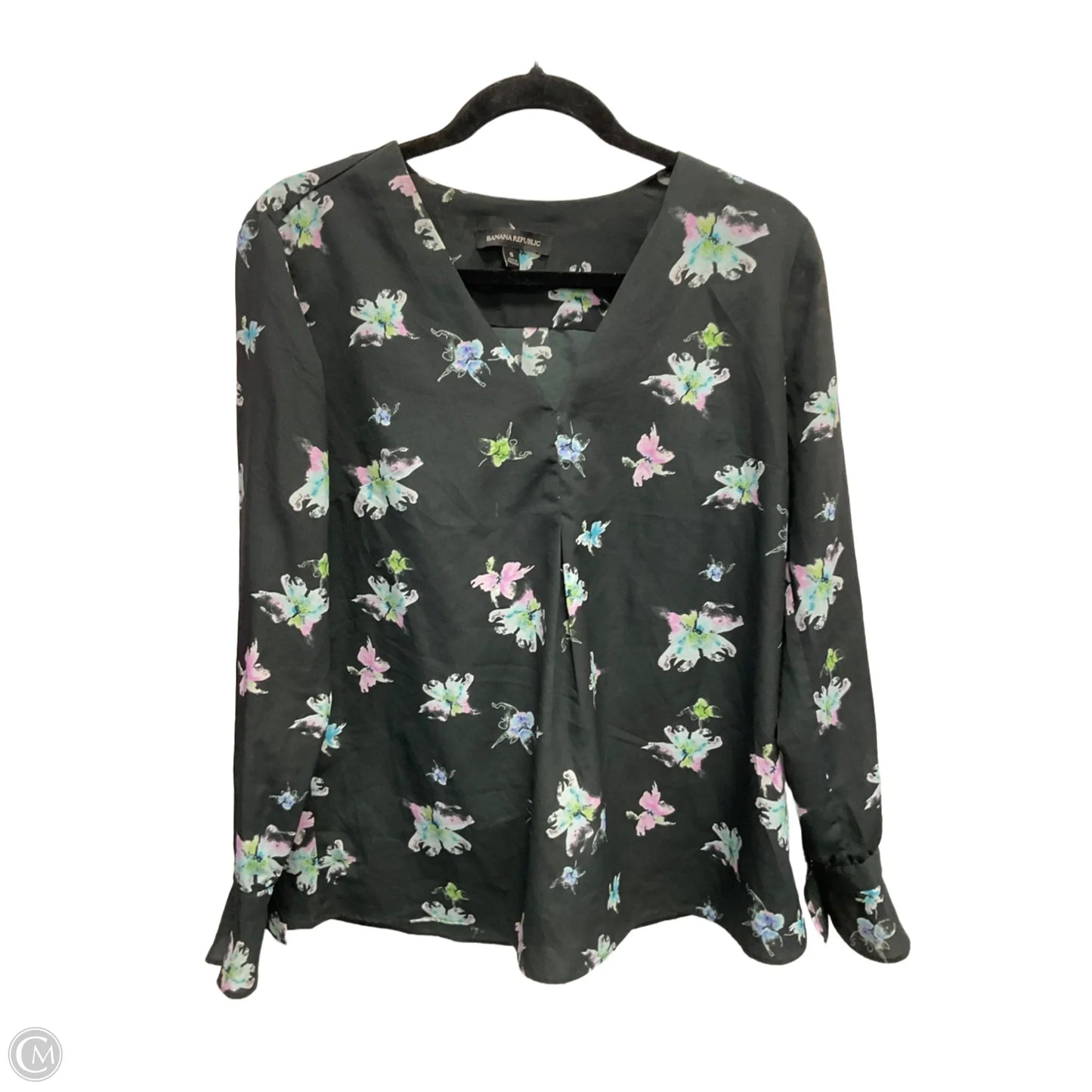 Top Long Sleeve By Banana Republic In Multi-colored, Size: S