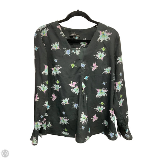 Top Long Sleeve By Banana Republic In Multi-colored, Size: S