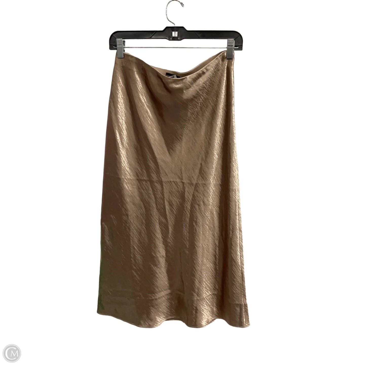 Skirt Maxi By Banana Republic In Gold, Size: M