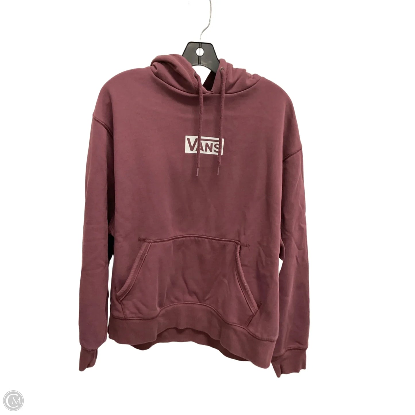 Sweatshirt Hoodie By Vans In Maroon, Size: Xl