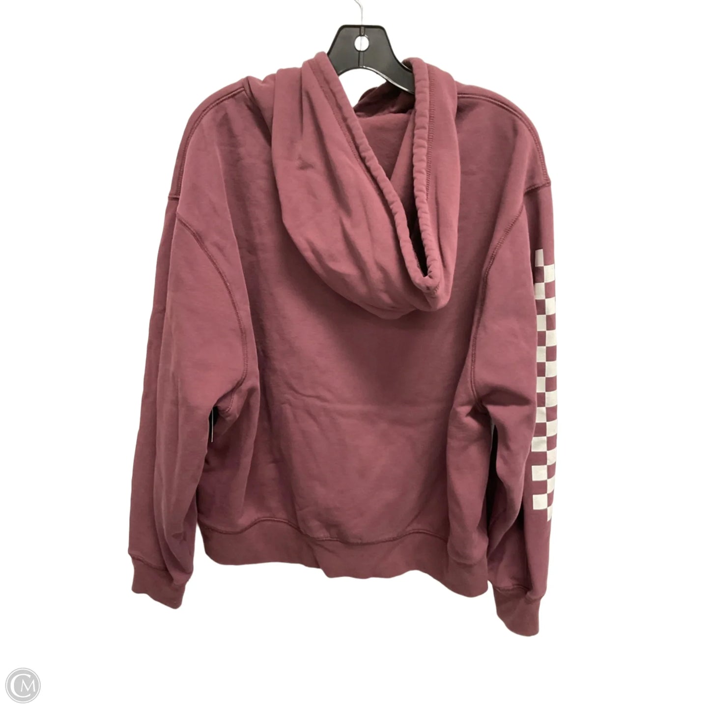 Sweatshirt Hoodie By Vans In Maroon, Size: Xl