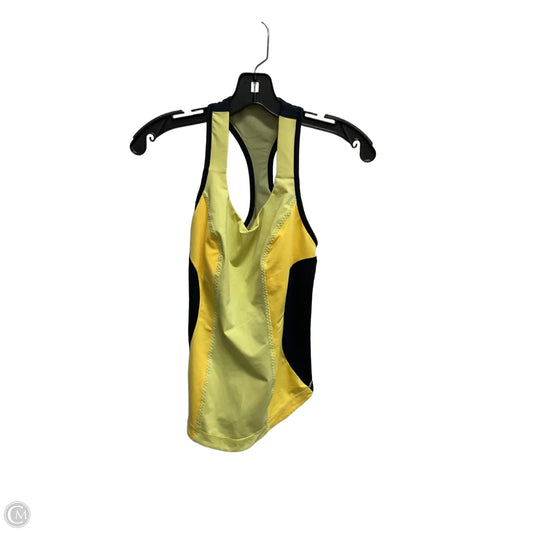 Athletic Tank Top By Lululemon In Blue & Yellow, Size: S