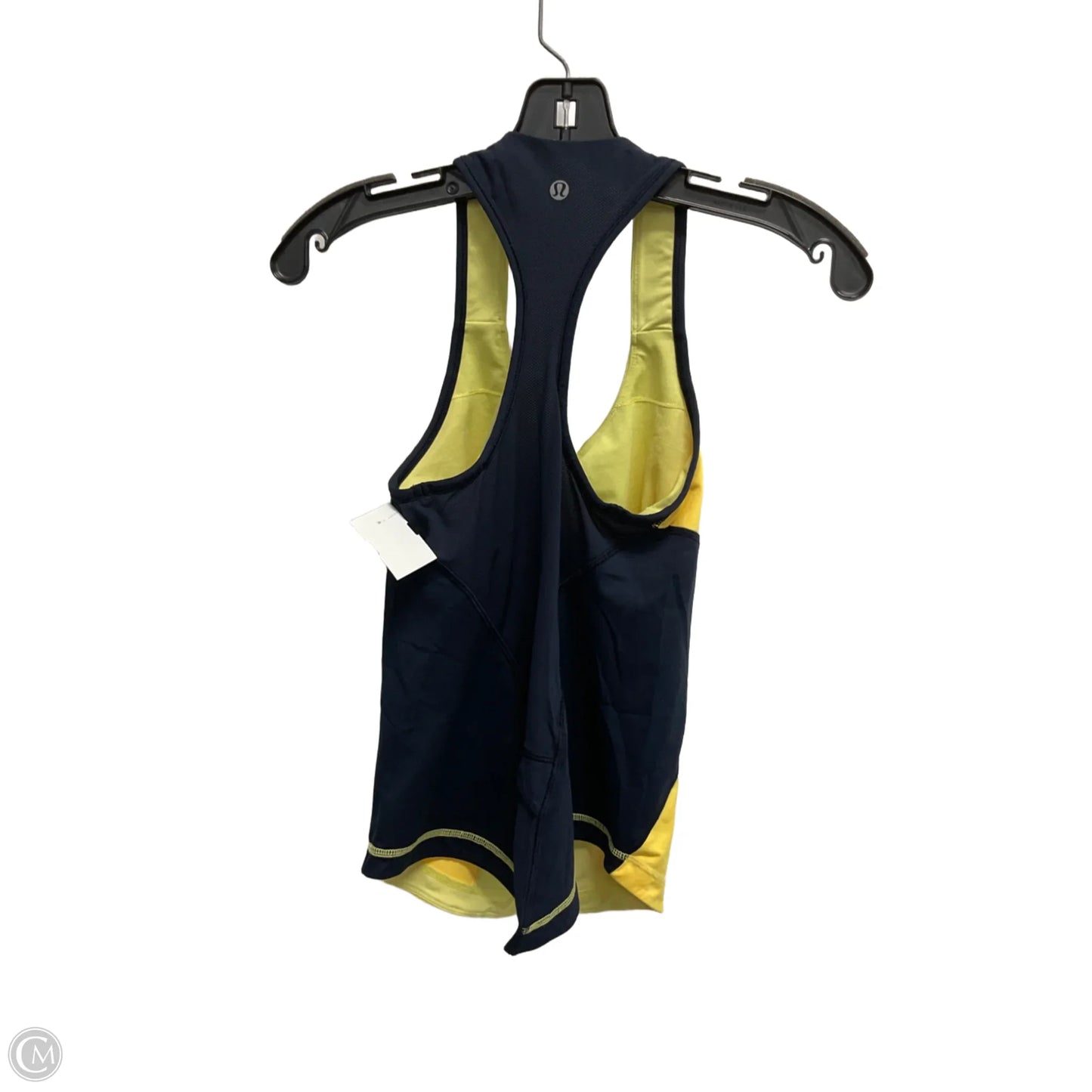 Athletic Tank Top By Lululemon In Blue & Yellow, Size: S