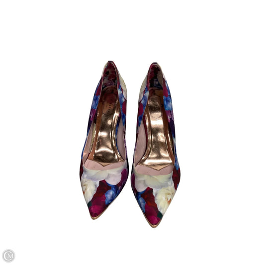 Shoes Heels Stiletto By Ted Baker In Floral Print, Size: 10.5