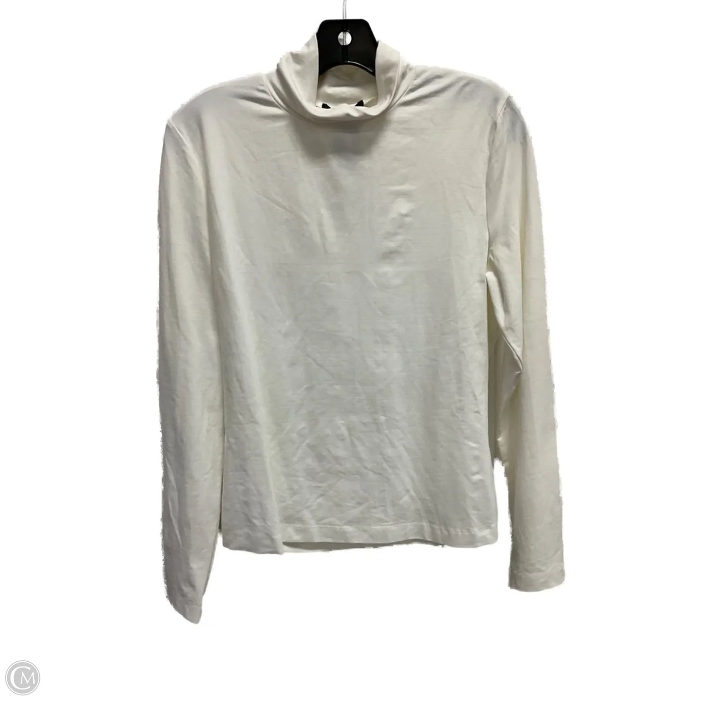 Top Long Sleeve Designer By St. John In White, Size: L