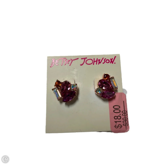 Earrings Stud By Betsey Johnson, Size: 02 Piece Set