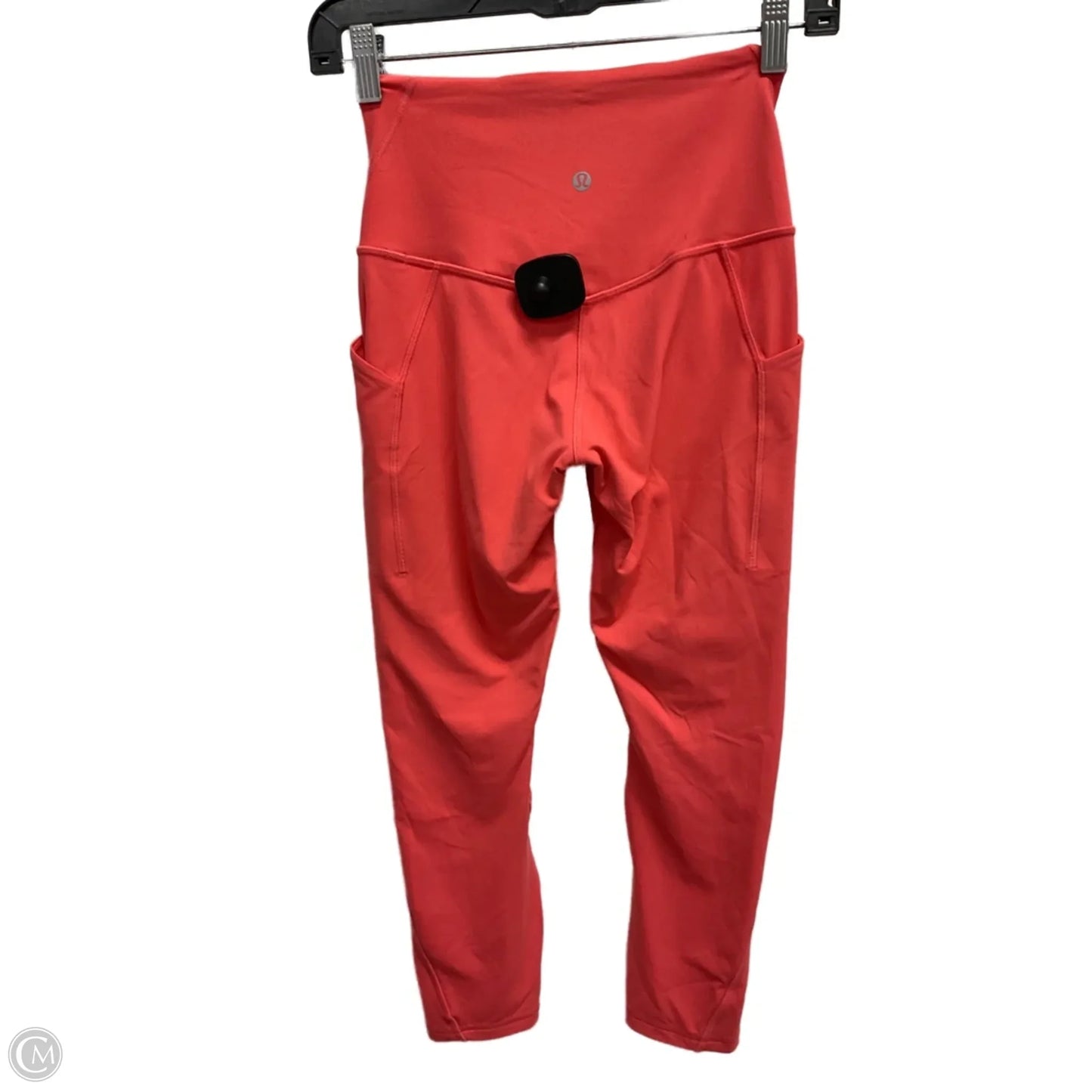 Athletic Leggings Capris By Lululemon In Coral, Size: S