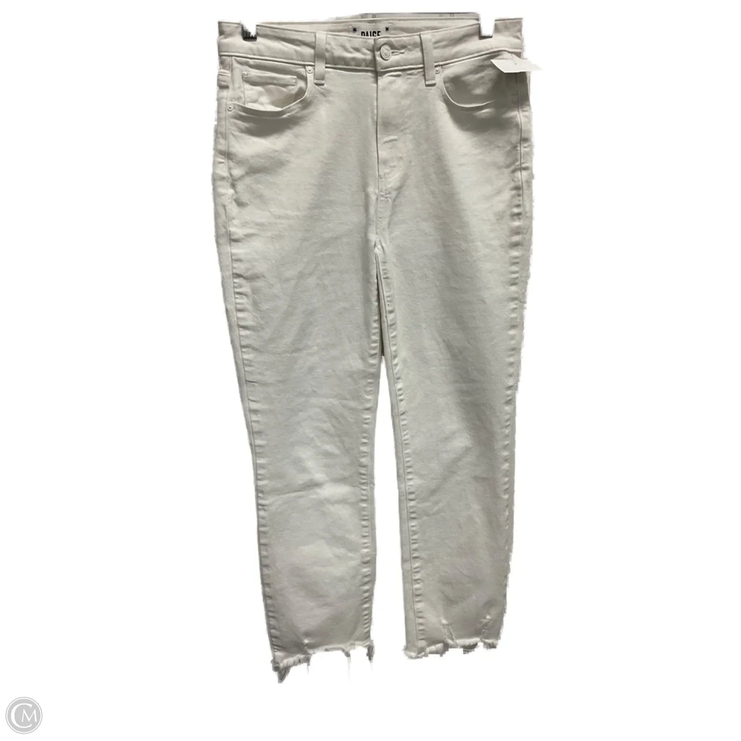 Jeans Cropped By Paige In White, Size: 6