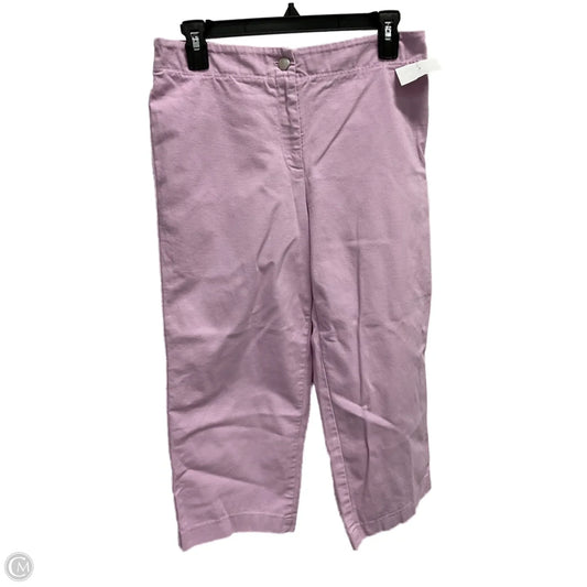 Capris By Eileen Fisher In Purple, Size: S