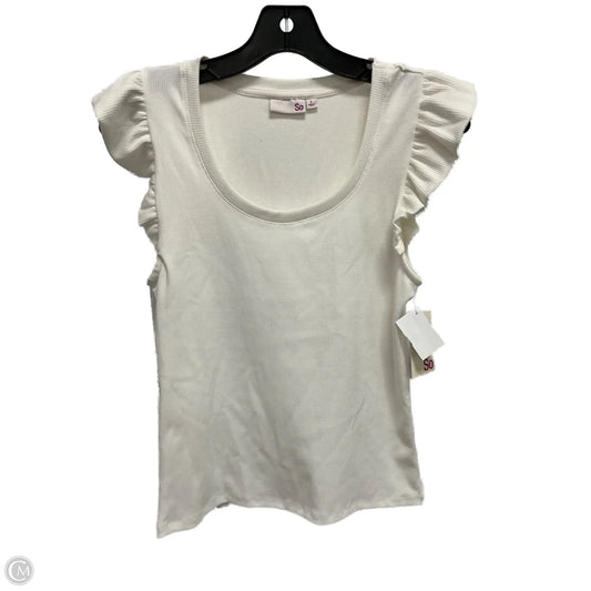 Top Short Sleeve By So In White, Size: L