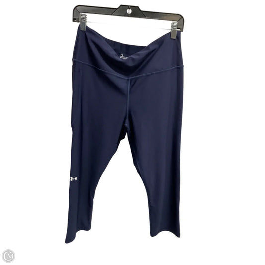 Athletic Leggings Capris By Under Armour In Navy, Size: 1x