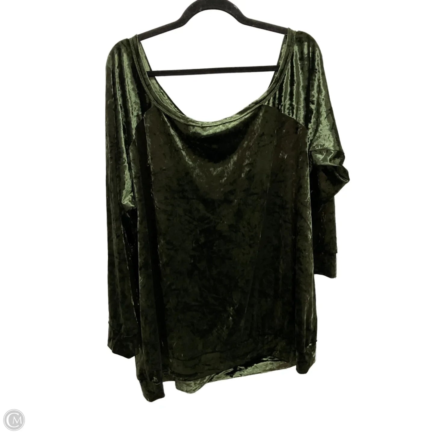 Top Long Sleeve By Torrid In Green, Size: 4x