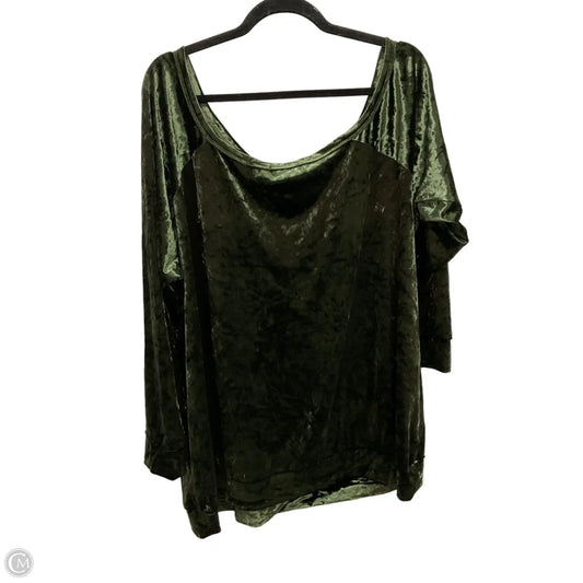 Top Long Sleeve By Torrid In Green, Size: 4x