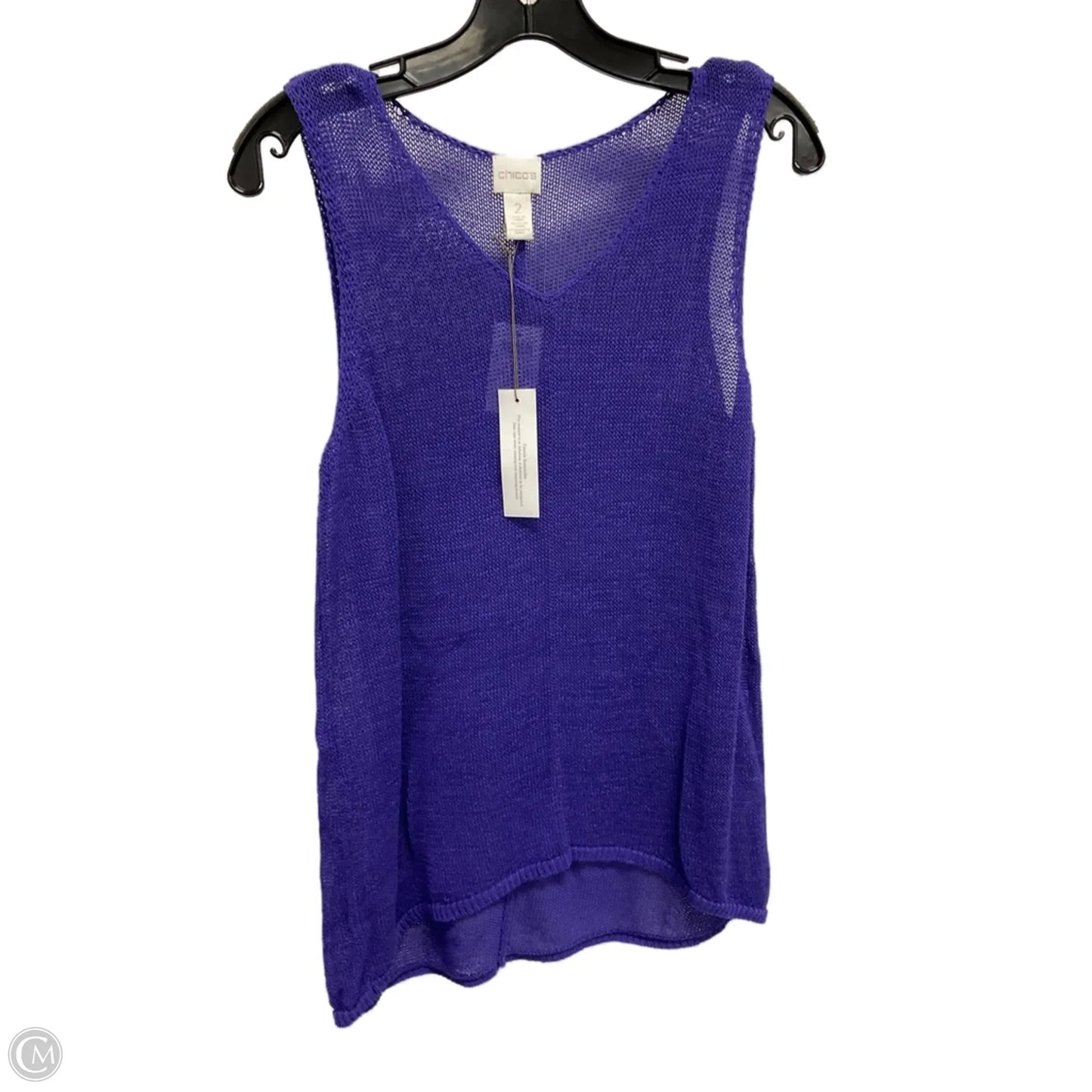 Top Sleeveless By Chicos In Purple, Size: L