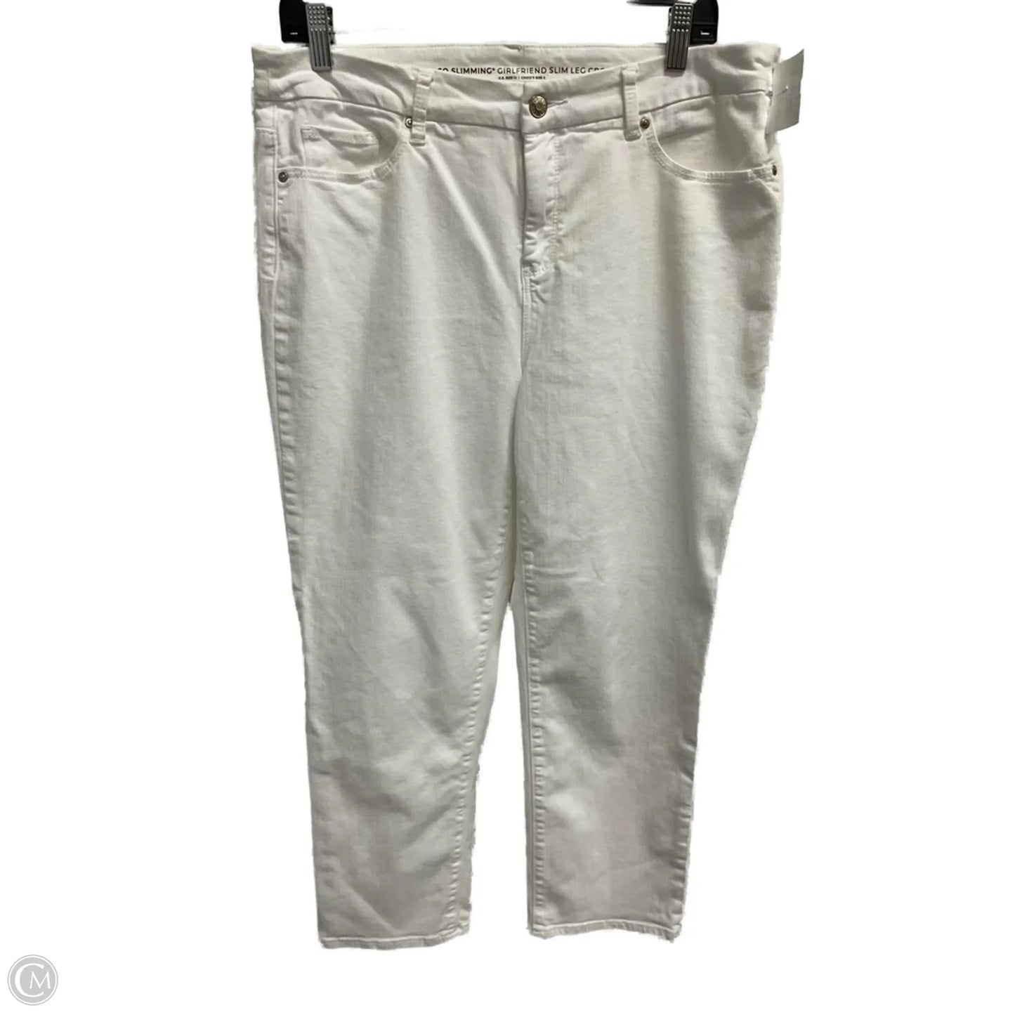 Jeans Straight By Chicos In White, Size: 12