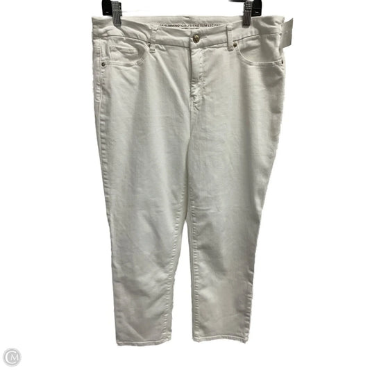 Jeans Straight By Chicos In White, Size: 12