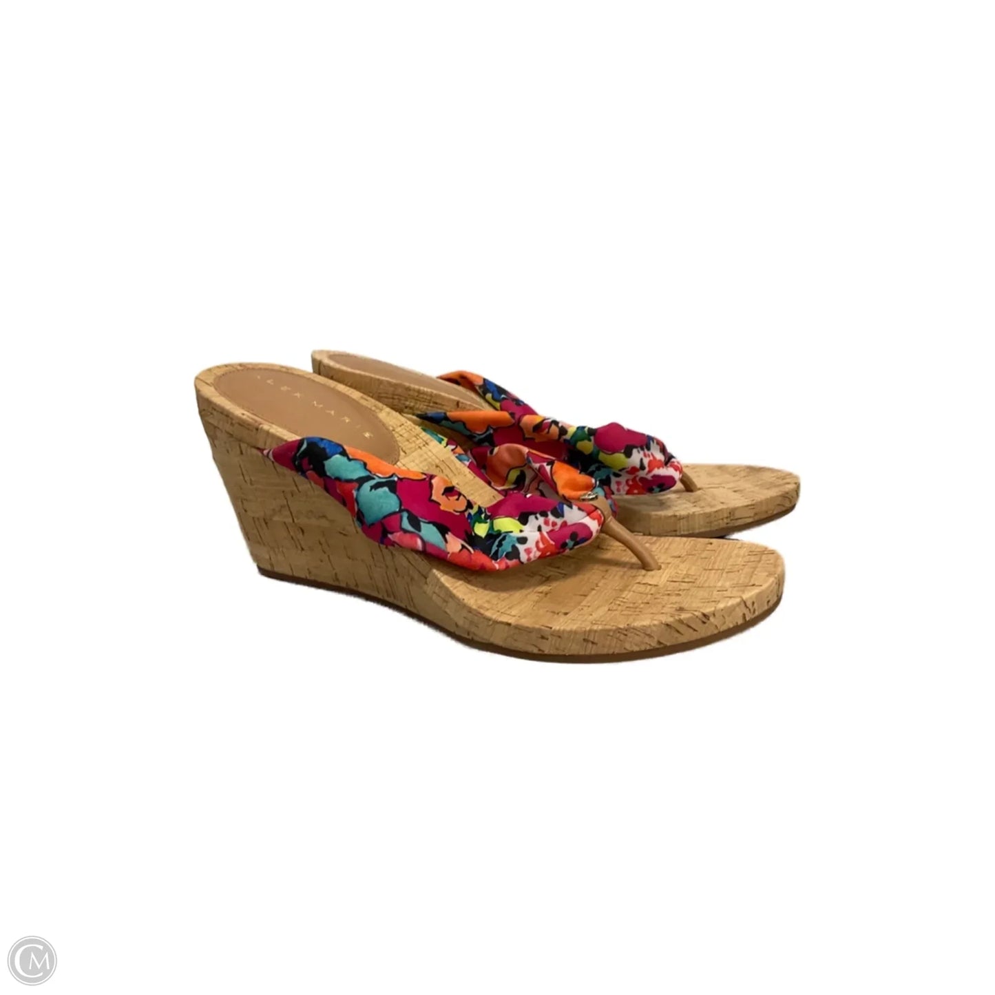 Sandals Heels Wedge By Alex Marie In Multi-colored, Size: 7.5