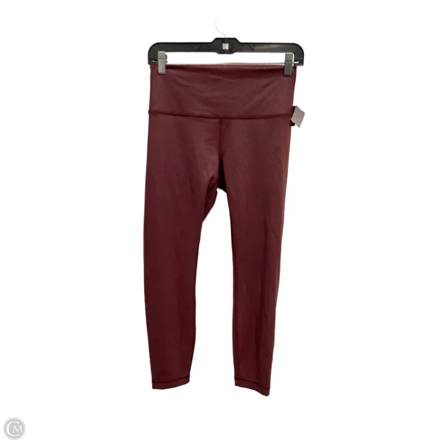 Athletic Leggings By Lululemon In Maroon, Size: M