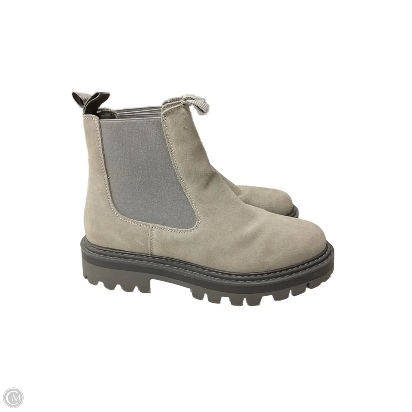Boots Ankle Heels By Cushionaire In Grey, Size: 7.5