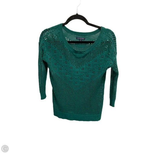 Sweater By American Eagle In Green, Size: Xs